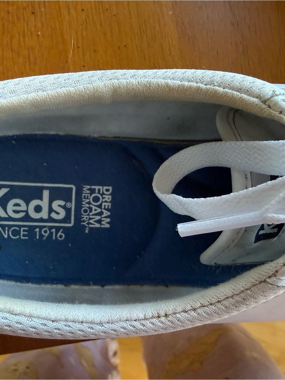 Keds White Low-Top Leather Lace Sneakers - Picture 2 of 7